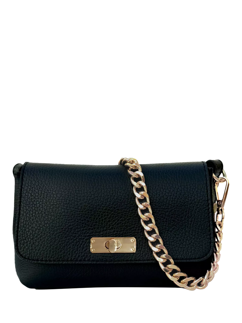 Apatchy London Maisie Mini Leather Crossbody Bag with Slim Flat Crossbody Strap