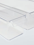 John Lewis fridge organiser set of 2 clear plastic - British product