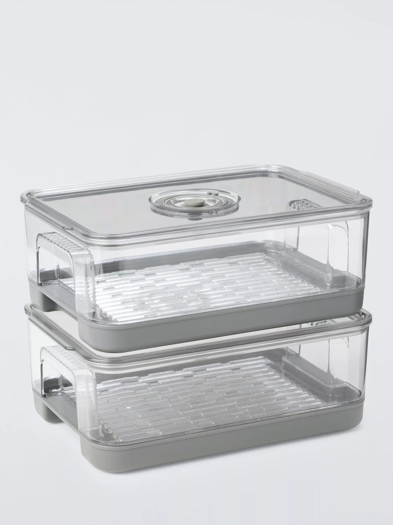 John Lewis Fridge Organiser, Set of 2, Medium