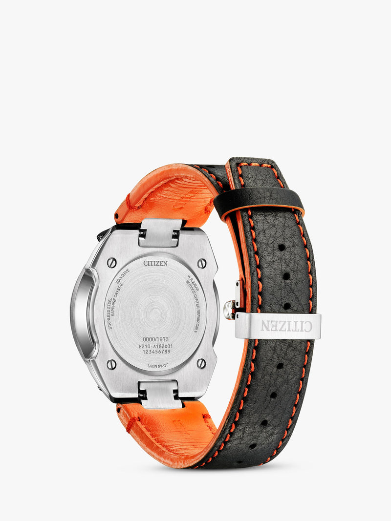 Citizen Bullhead racing chronograph watch with orange dial, UK version