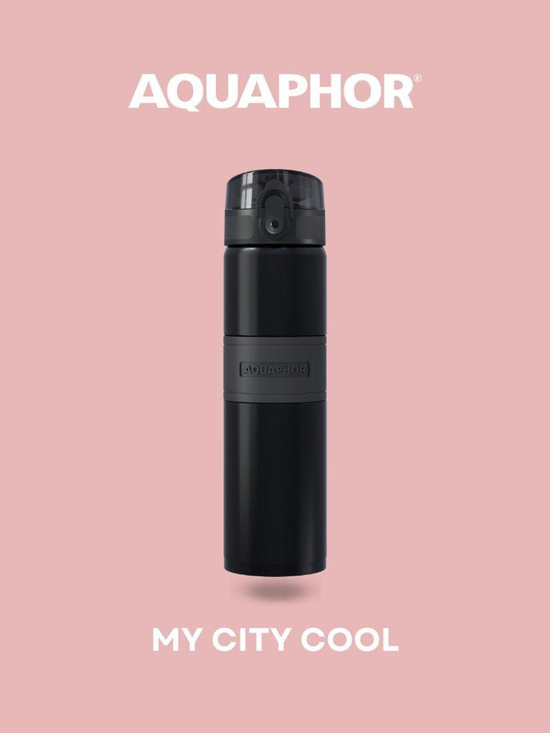 Aquaphor City Cool filter water bottle 500ml - British product