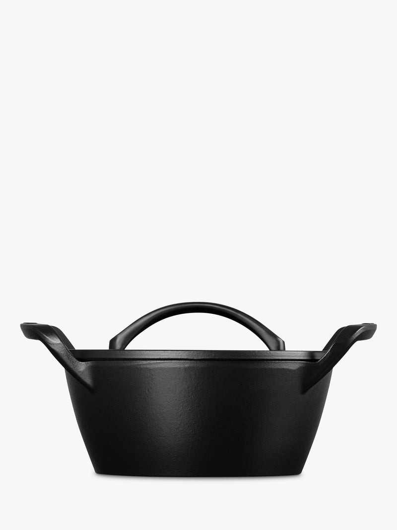 Le Creuset outdoor cast iron casserole matte black 25cm (British brand)