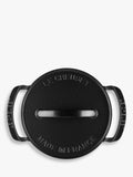 Le Creuset outdoor cast iron casserole matte black 25cm (British brand)