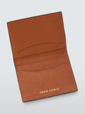John Lewis leather bifold card holder red (British brand)