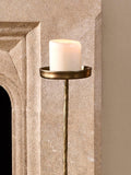 nkuku Sundra candle stand large antique brass (British brand)