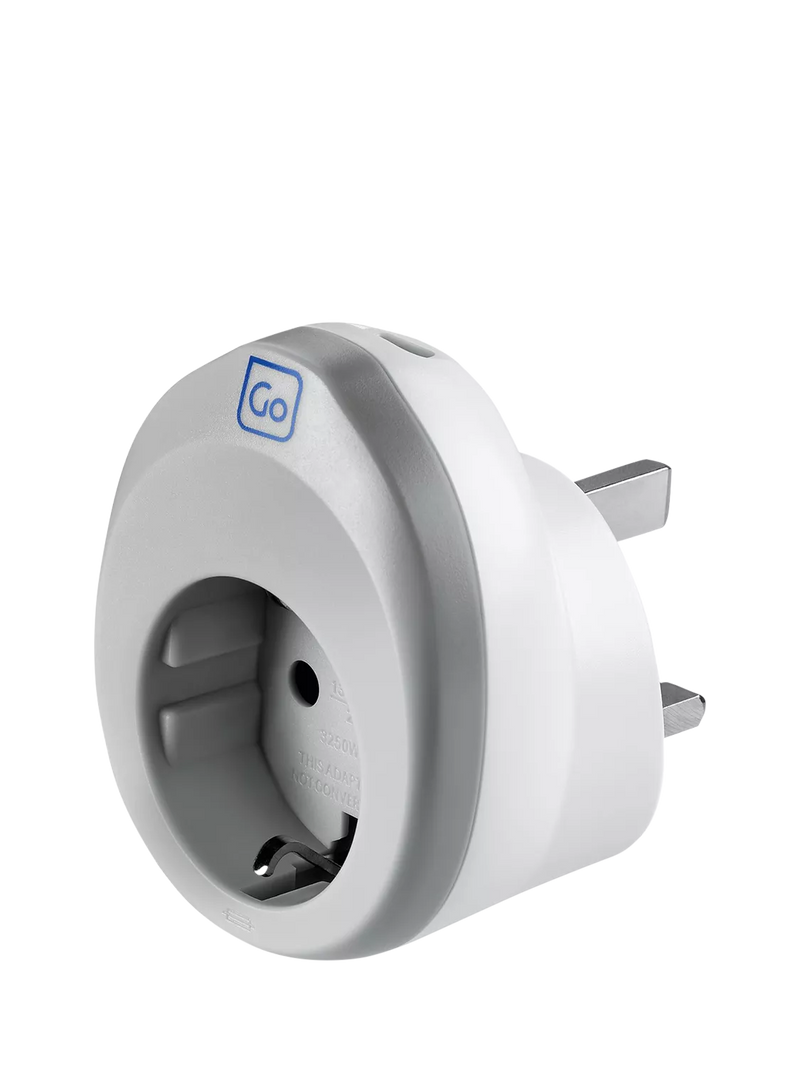 Go Travel 25W USB-C fast charge plug adaptor, imported from the UK
