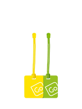 John Lewis Go Travel Luggage Tags Pack of 2 Yellow/Green- Buy online at McGrocer