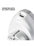 Go Travel plug adaptor worldwide to UK 25W USB-C, imported from the UK