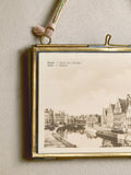 nkuku Kiko landscape photo frame antique brass - British product