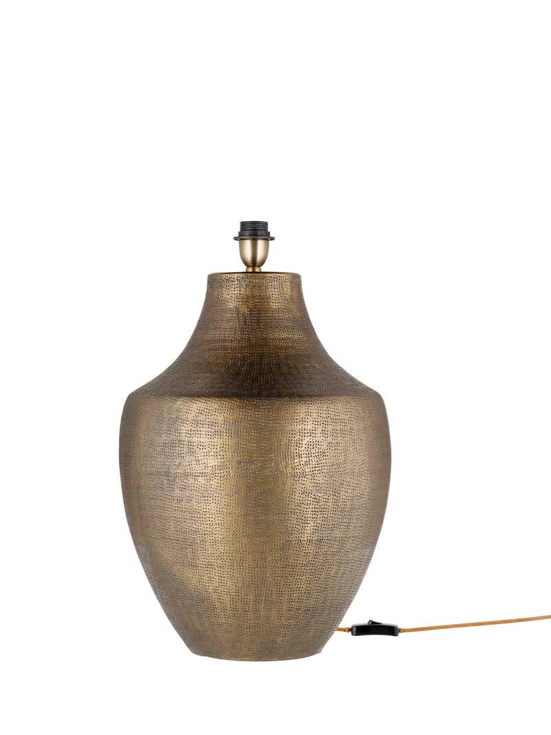 nkuku Tanda XL table lamp antique brass - British product