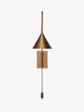 nkuku Thottam adjustable swing arm wall light antique brass (British brand)