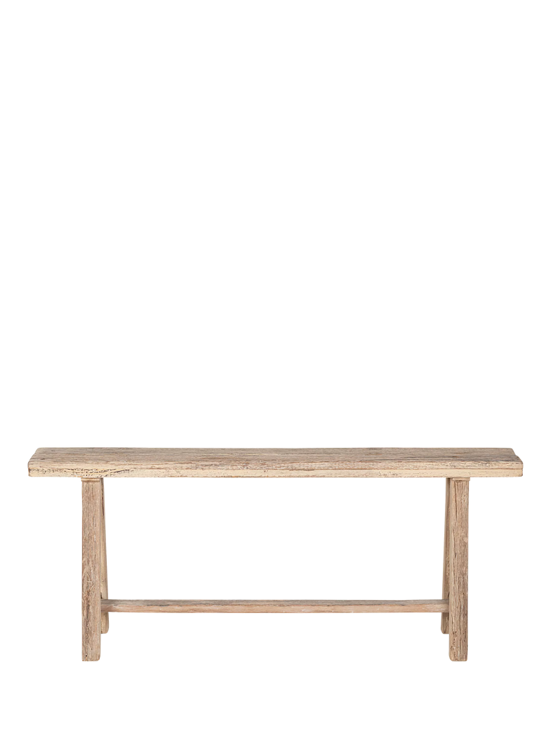 nkuku Ibo Long Bench natural finish (British brand)