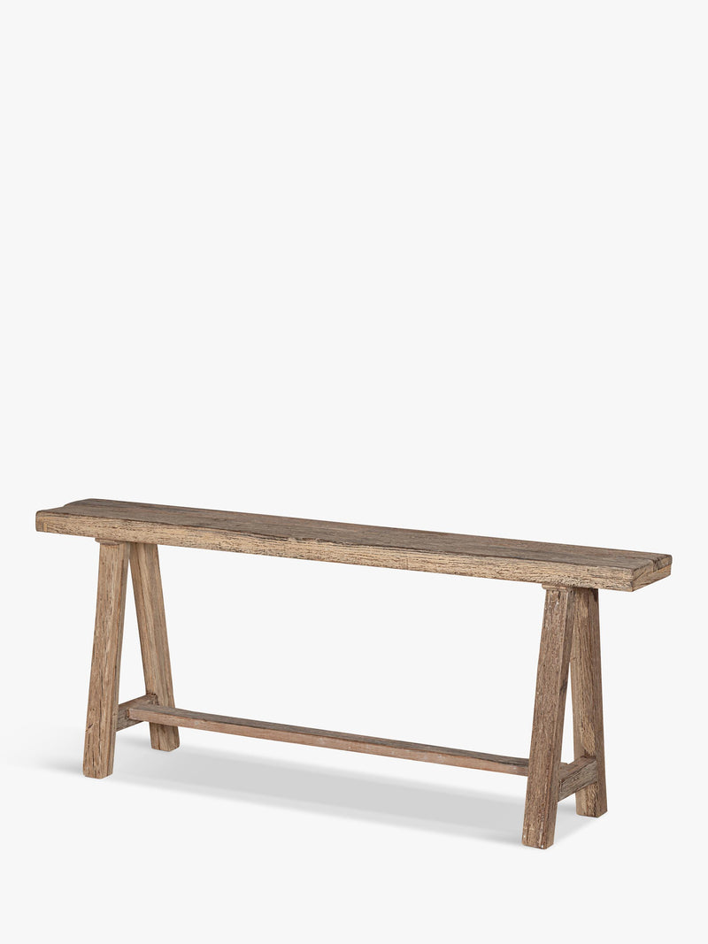 nkuku Ibo Long Bench natural finish (British brand)