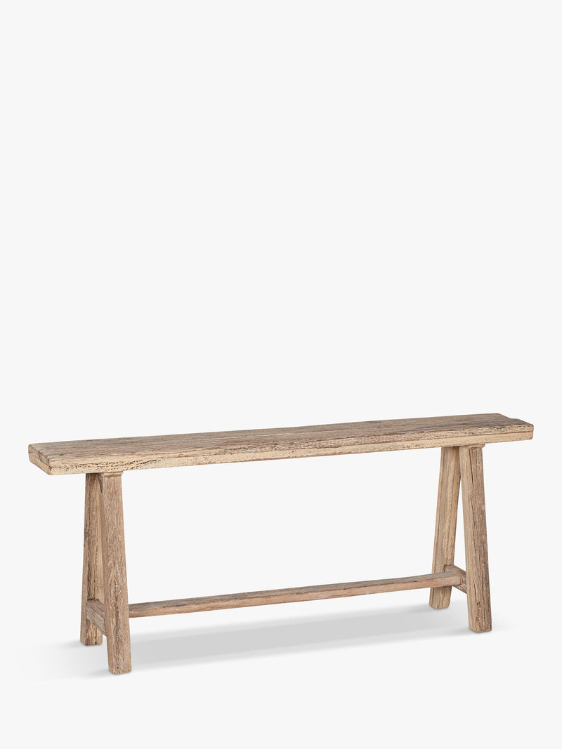 nkuku Ibo Long Bench natural finish (British brand)
