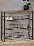 nkuku Kiyoma tall shelving unit natural, imported from the UK