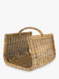 nkuku Sadra log basket natural rattan, imported from the UK