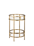 nkuku Nakuru drinks table brass (British brand)