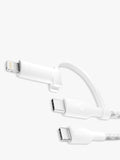 Belkin 2-in-1 USB-C Lightning cable white 1.5m, imported from the UK