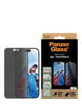 PanzerGlass privacy screen protector for iPhone 16/15 (British brand)