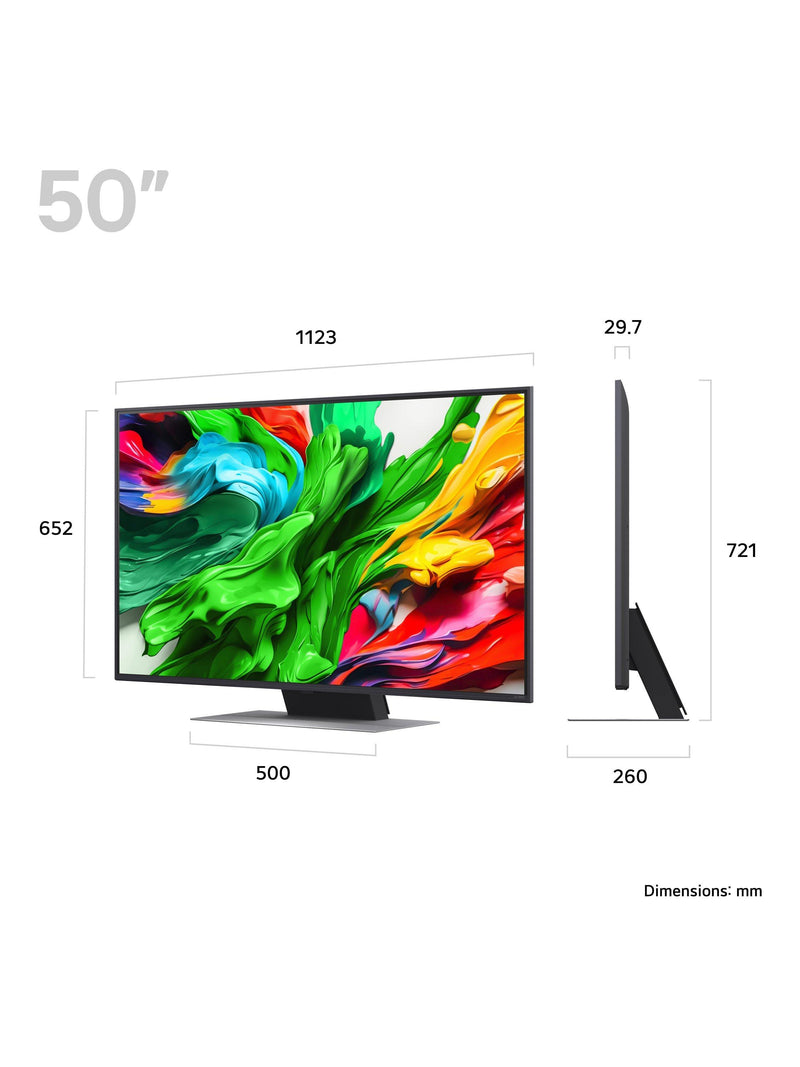 LG QNED87A 4K HDR TV 50 inch (British brand)
