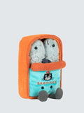 Sardine Tin Soft Toy with Two Removable Grey Sardines