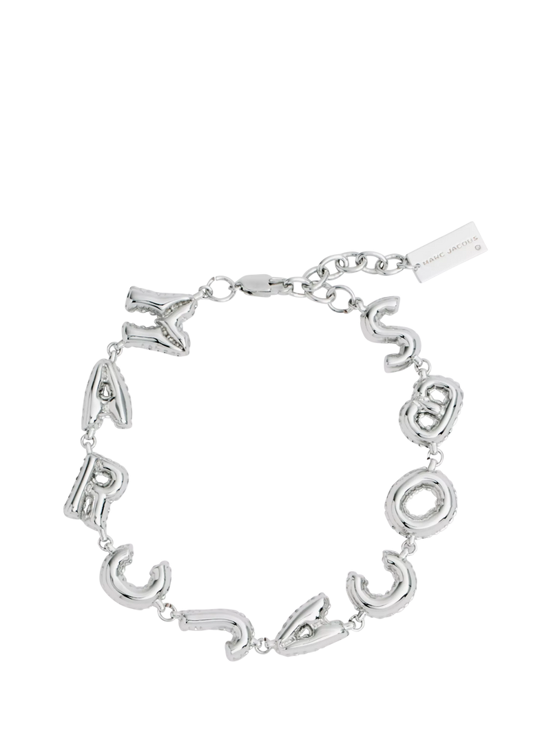 Marc Jacobs silver tone bracelet with cubic zirconia - British product