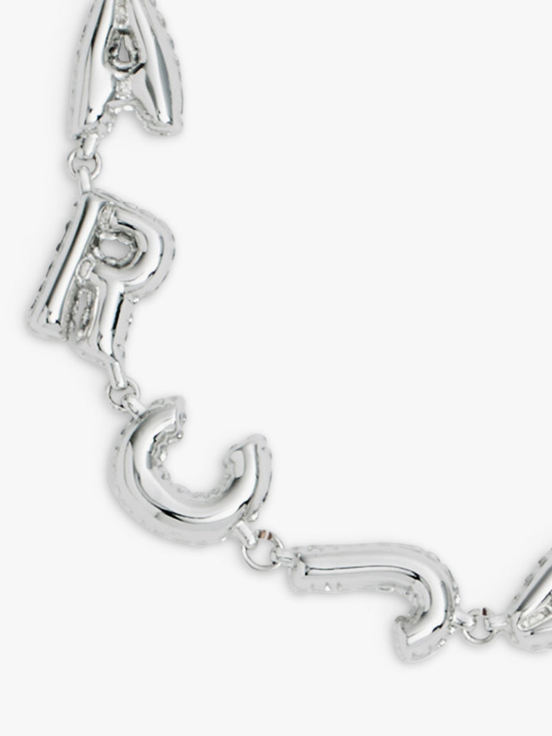 Marc Jacobs silver tone bracelet with cubic zirconia - British product