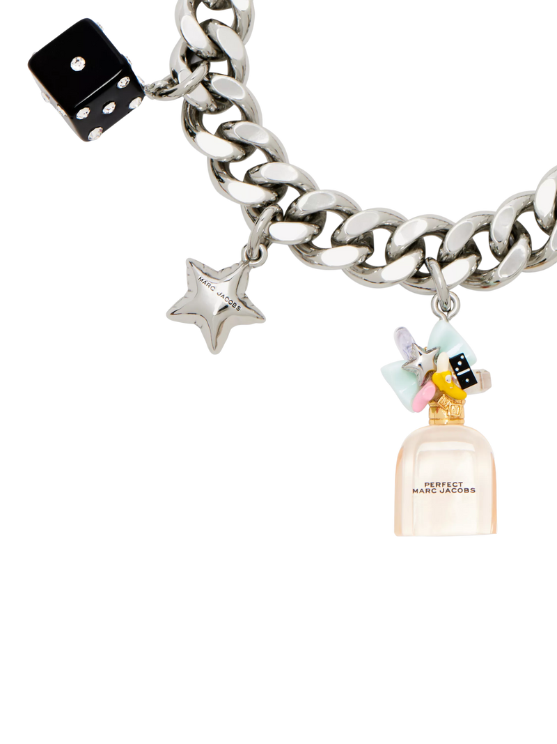 Marc Jacobs silver charm bracelet (British brand)