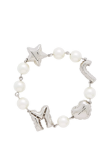 John Lewis Marc Jacobs Balloon Initial Bracelet Silver- Buy online at McGrocer