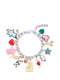 Marc Jacobs Sticker Statement bracelet silver tone multi charms (British brand)