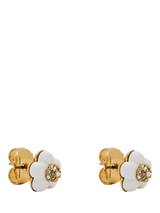John Lewis Marc Jacobs Daisy Stud Earrings Gold White- Buy online at McGrocer