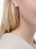 Marc Jacobs Daisy stud earrings gold white UK version