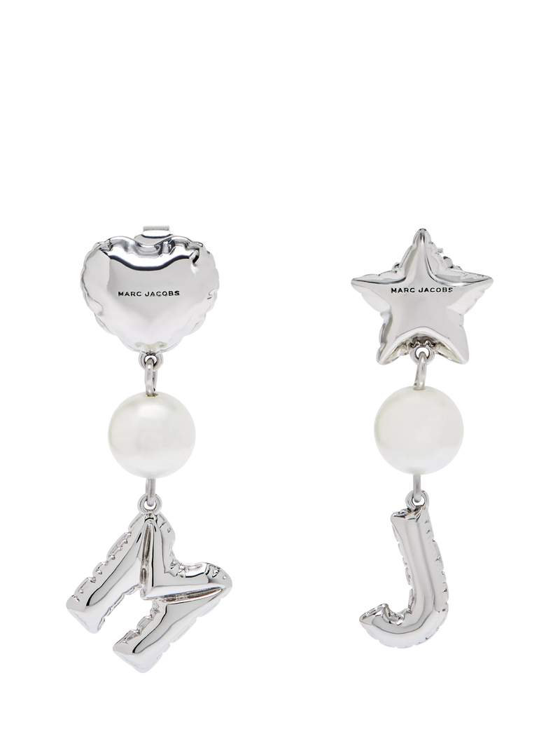 Marc Jacobs silver balloon earrings 10-12mm, UK version