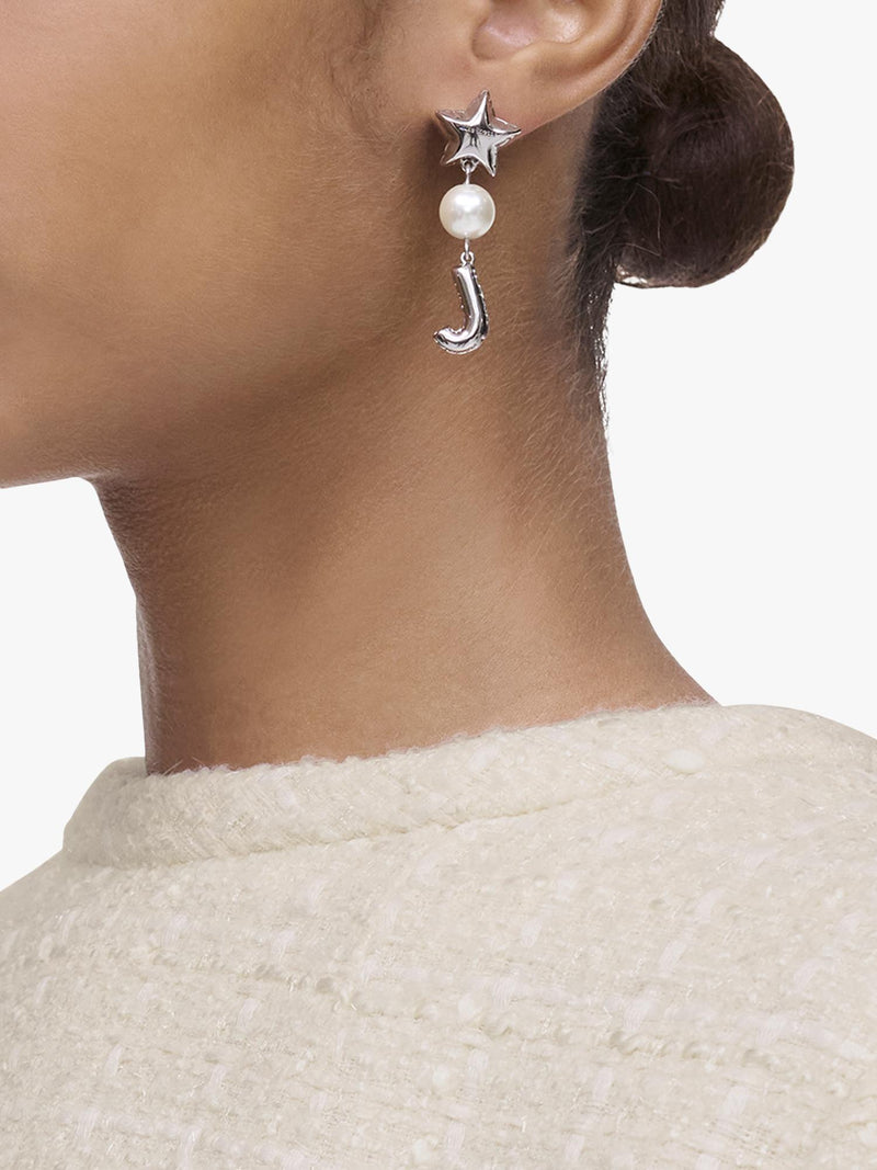Marc Jacobs silver balloon earrings 10-12mm, UK version
