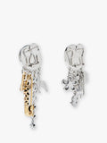 Marc Jacobs silver punk charm earrings 5x20mm - British product