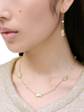 Marc Jacobs mother-of-pearl charm necklace gold crystal, UK version
