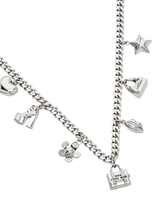 John Lewis Marc Jacobs Mini Icon Charm Necklace Silver- Buy online at McGrocer