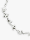 Marc Jacobs balloon letter logo necklace silver (British brand)