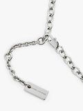 Marc Jacobs balloon letter logo necklace silver (British brand)