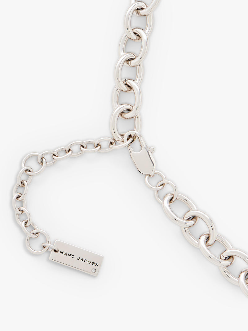 Marc Jacobs silver locket necklace, imported from the UK