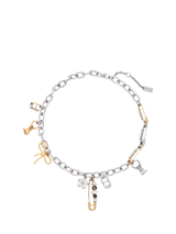 John Lewis Marc Jacobs Punk Charm Necklace, Silver/Gold- Buy online at McGrocer