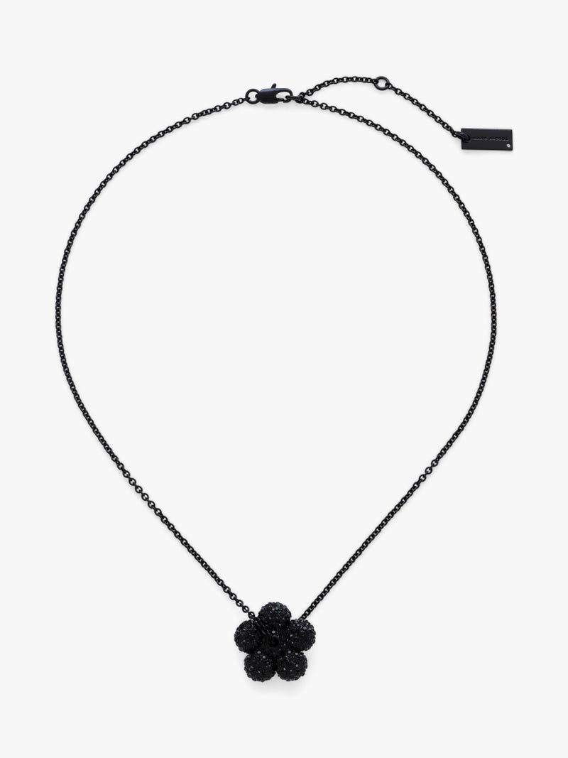 Marc Jacobs pave balloon daisy pendant black 46mm, imported from the UK