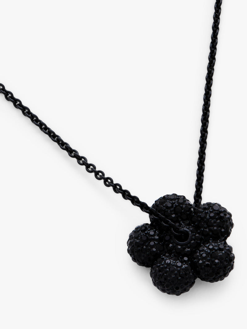 Marc Jacobs pave balloon daisy pendant black 46mm, imported from the UK