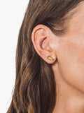 Eclectica gold plated stud earrings with Swarovski crystals, imported from the UK
