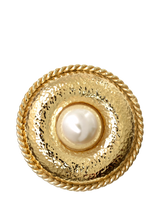 John Lewis Eclectica Refound Pearl Cabochon Brooch with Rope Detail, Circa 1980s- Buy online at McGrocer