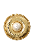 Eclectica faux pearl brooch with rope detail, imported from the UK