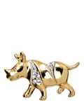 Eclectica gold plated rhino clutch pin with Swarovski crystals (British brand)
