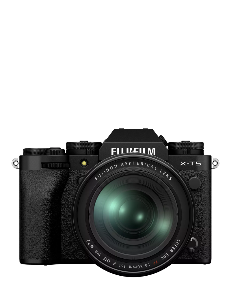 Fujifilm X-T5 Compact System Camera with XF 16-80mm IS Lens, Silver