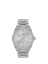 John Lewis Tissot PRC100 Solar Men's Bracelet Strap Watch, Silver, 39mm- Buy online at McGrocer