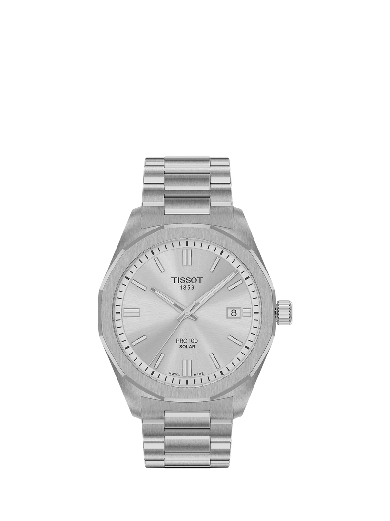 Tissot PRC100 Solar watch 39mm steel - British product